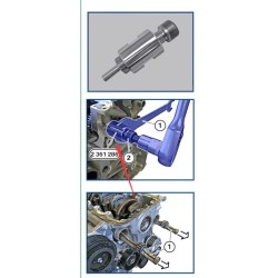 JOD207 BMW, EXTRACTOR ENGRANAJES DEL EJE DE EQUILIBRIO